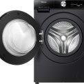 Hisense WF7S1247BB zwarte wasmachine met AI en AutoDose