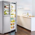 Dankzij het strakke design van de Liebherr SBSes7165 past deze koelkast perfect in iedere keuken