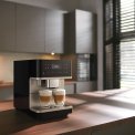 Miele CM6360 Obsidiaanzwart CleanSteelMetallic - vrijstaande koffiemachine