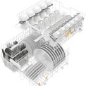 Miele G5132i Brws inbouw vaatwasser - wit bedieningspaneel