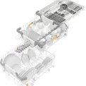 Miele G5740 Sci Clst smalle inbouw vaatwasser - 45 cm - rvs bedieningspaneel