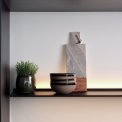 Novy Shelf Mineral Black 245cm keuken verlichting