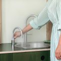 Quooker COMBI+ Nordic Round Twintaps CHROOM - kokend water kraan