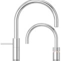 Quooker COMBI Nordic Round Twintaps RVS - kokend water kraan