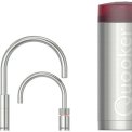 Quooker COMBI Nordic Round Twintaps RVS - kokend water kraan