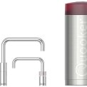 Quooker COMBI Nordic Square Twintaps CHROOM - kokend water kraan