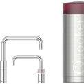 Quooker COMBI+ Nordic Square Twintaps CHROOM - kokend water kraan