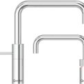 Quooker COMBI+ Nordic Square Twintaps RVS - kokend water kraan