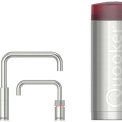 Quooker COMBI+ Nordic Square Twintaps RVS - kokend water kraan