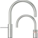 Quooker PRO3 Nordic Round Twintaps RVS - kokend water kraan