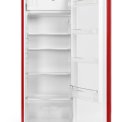Schneider SCCL222VR retro jaren 50 koelkast - rood