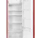 Schneider SCCL222VR retro jaren 50 koelkast - rood