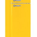 Schneider SCDD208VCAN retro jaren 50 koelkast - geel