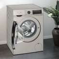 Siemens WG44G2FXNL wasmachine - rvs-look - 9 kg , Zilver inox