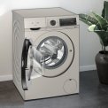 Siemens WG44G2FXNL wasmachine - grijs - 9 kg , Zilver inox