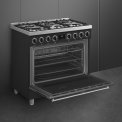 Smeg B91GMMBNLK2 gas fornuis - mat zwart