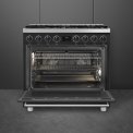 Smeg B91GMMBNLK2 gas fornuis - mat zwart
