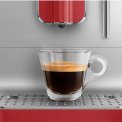 Smeg BCC02RDMEU volautomatische koffiemachine - mat rood - retro jaren 50