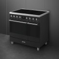 Smeg C92IMMB2 inductie fornuis met 2 ovens - mat zwart