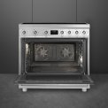 Smeg C9IMX2 inductie fornuis - rvs - 90 cm.