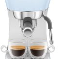 Smeg ECF02PBEU koffiemachine / espressomachine - pastelblauw