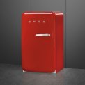 Smeg FAB10HLRD6 retor jaren 50 koelkast - rood - linksdraaiend
