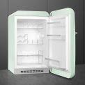 Smeg FAB10HRPG6 retro jaren 50 koelkast - waterwgroen - tafelmodel