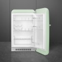 Smeg FAB10HRPG6 retro jaren 50 koelkast - waterwgroen - tafelmodel