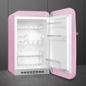 Smeg FAB10HRPK6 retro jaren 50 koelkast - roze - rechtsdraaiend