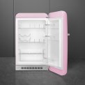 Smeg FAB10HRPK6 retro jaren 50 koelkast - roze - rechtsdraaiend