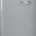 Smeg FAB28LSV6 retro jaren 50 koelkast - zilver - linksdraaiend