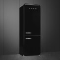 Smeg FAB38RBL6 retro jaren 50 koelkast - zwart - rechtsdraaiend