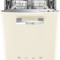 Smeg STFABCR3 retro jaren 50 onderbouw vaatwasser - crème