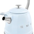 Smeg WKF01PB fluitketel - jaren 50 - pastelblauw
