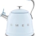 Smeg WKF01PB fluitketel - jaren 50 - pastelblauw