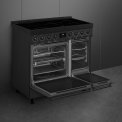 Smeg C92IPN2 inductie fornuis - mat zwart - dubbele oven