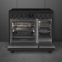 Smeg C92IPN2 inductie fornuis - mat zwart - dubbele oven