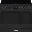 Smeg C92IPN2 inductie fornuis - mat zwart - dubbele oven