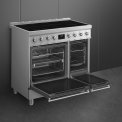 Smeg C92IPX2 inductie fornuis - roestvrijstaal - dubbele oven