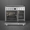 Smeg C92IPX2 inductie fornuis - roestvrijstaal - dubbele oven
