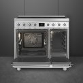 Smeg C92IPX2 inductie fornuis - roestvrijstaal - dubbele oven