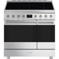 Smeg C92IPX2 inductie fornuis - roestvrijstaal - dubbele oven