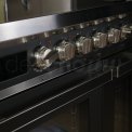 Smeg CPF92IMA inductie fornuis - antraciet - dubbele oven - Portofino