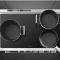 Smeg CPF92IMBL inductie fornuis - zwart - dubbele oven - Portofino