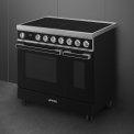 Smeg CPF92IMBL inductie fornuis - zwart - dubbele oven - Portofino