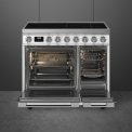 Smeg CPF92IMWH inductie fornuis - wit - dubbele oven - Portofino