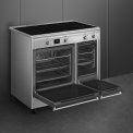 Smeg CX92IM inductie fornuis met dubbele oven - 90 cm. - rvs