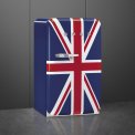 De Smeg FAB10RDUJ5 koelkast Union Jack (Engelse vlag) is rondom blauw