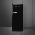 Smeg FAB28RBL5 retro koelkast zwart - rechtsdraaiend