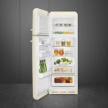 Smeg FAB30LCR5 retro jaren 50 koelkast - crème - linksdraaiend